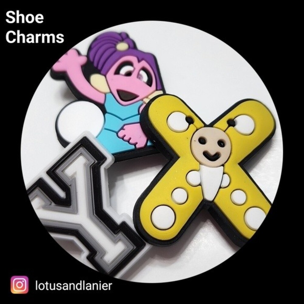 Shoe Charms "My 70's Childhood" Charms Set of 3